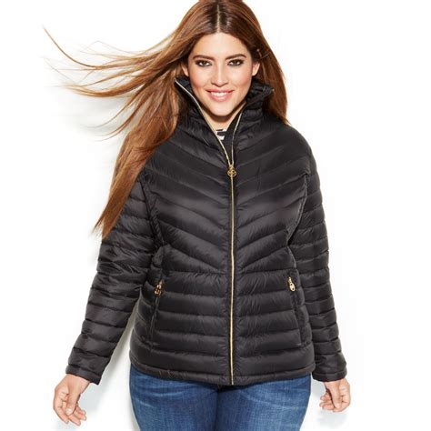 michael kors puffer jacket ladies|michael kors packable jacket.